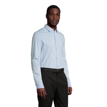 CHEMISE EN JERSEY MERCERISÉ HOMME