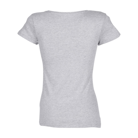 TEE-SHIRT FEMME COUPE COUSU MANCHES COURTES