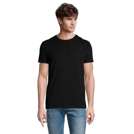 TEE-SHIRT HOMME COUPE COUSU MANCHES COURTES