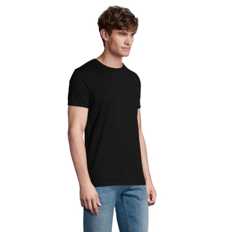 TEE-SHIRT HOMME COUPE COUSU MANCHES COURTES