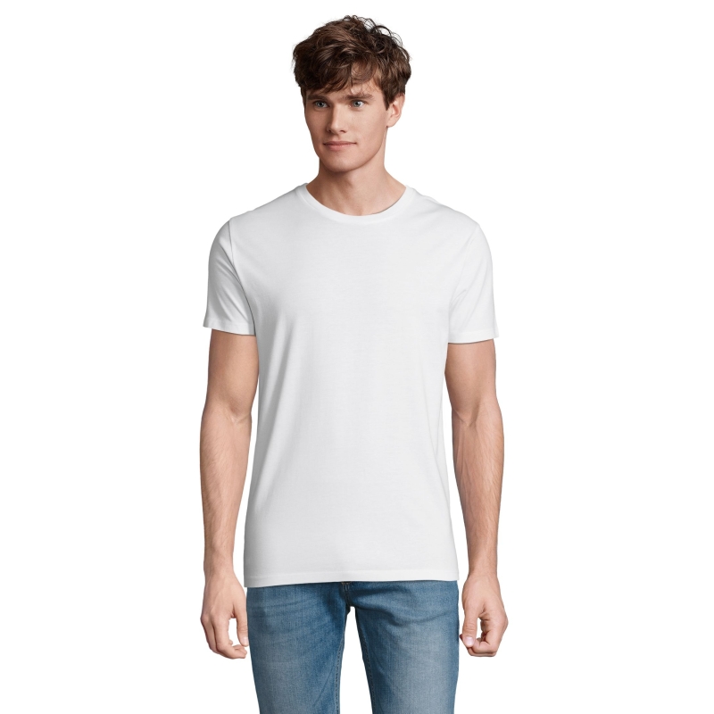 TEE-SHIRT HOMME COUPE COUSU MANCHES COURTES