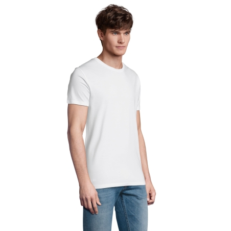 TEE-SHIRT HOMME COUPE COUSU MANCHES COURTES