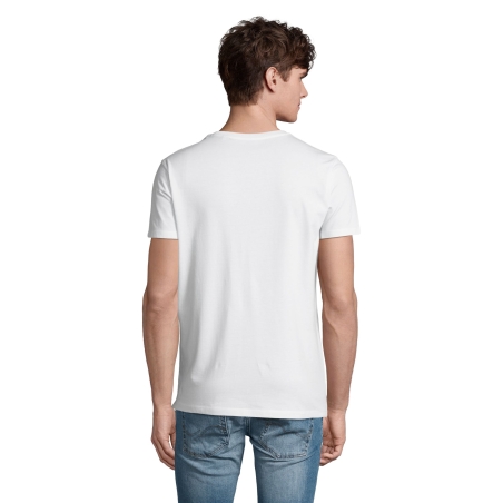 TEE-SHIRT HOMME COUPE COUSU MANCHES COURTES