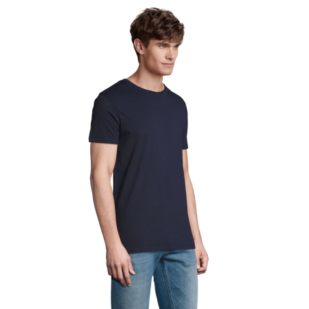 TEE-SHIRT HOMME COUPE COUSU MANCHES COURTES