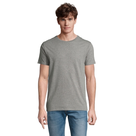 TEE-SHIRT HOMME COUPE COUSU MANCHES COURTES