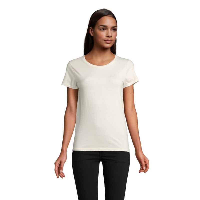 TEE-SHIRT FEMME JERSEY COL ROND AJUSTÉ