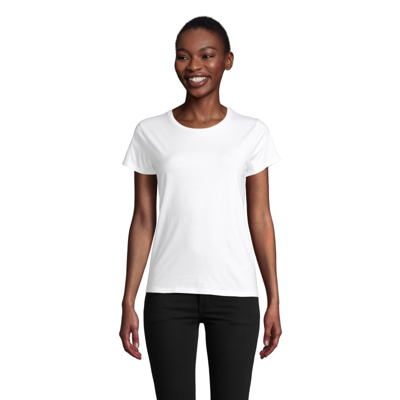 TEE-SHIRT FEMME JERSEY COL ROND AJUSTÉ