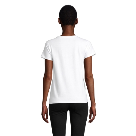 TEE-SHIRT FEMME JERSEY COL ROND AJUSTÉ