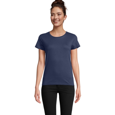 TEE-SHIRT FEMME JERSEY COL ROND AJUSTÉ