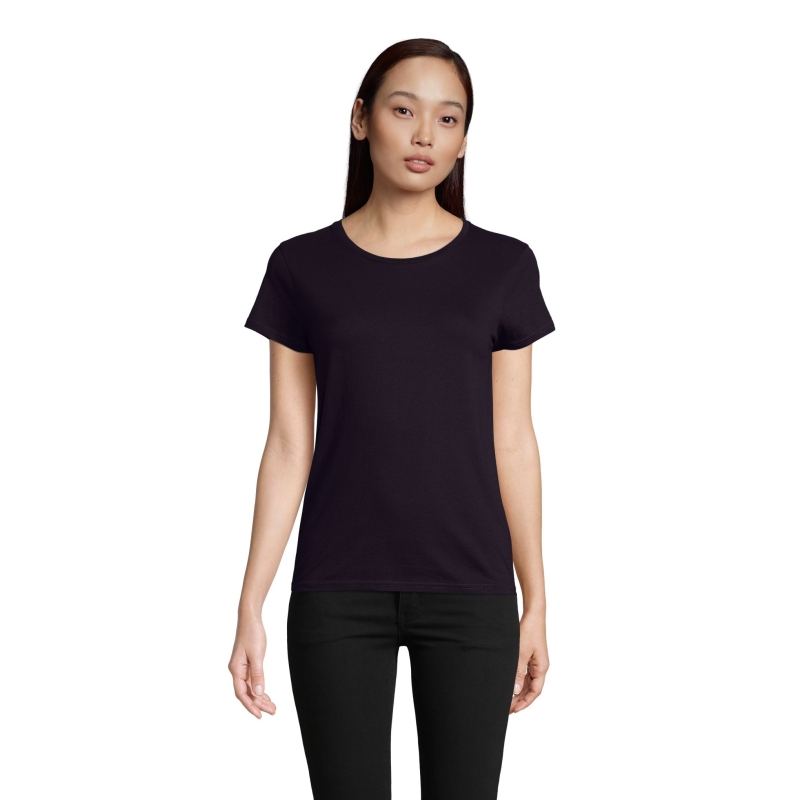 TEE-SHIRT FEMME JERSEY COL ROND AJUSTÉ