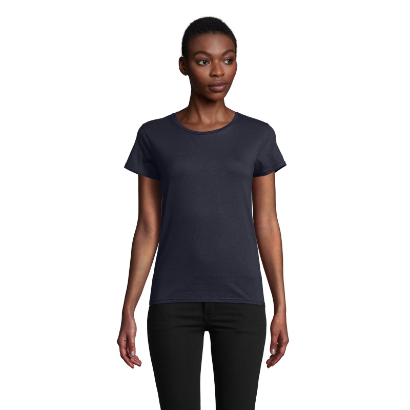 TEE-SHIRT FEMME JERSEY COL ROND AJUSTÉ