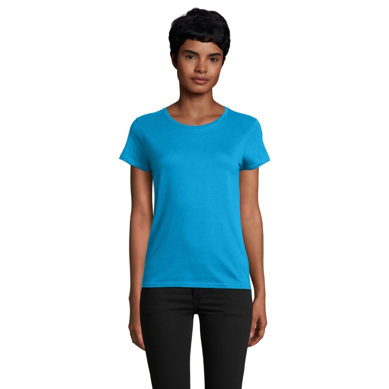 TEE-SHIRT FEMME JERSEY COL ROND AJUSTÉ