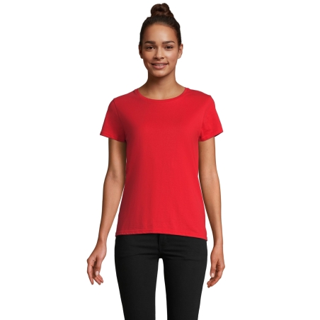 TEE-SHIRT FEMME JERSEY COL ROND AJUSTÉ