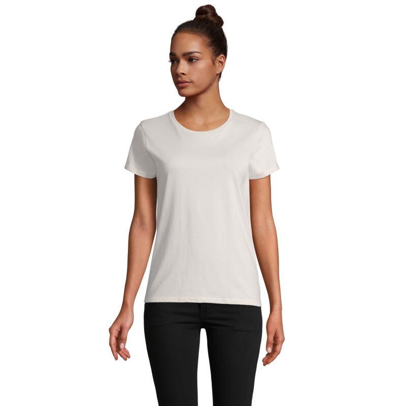 TEE-SHIRT FEMME JERSEY COL ROND AJUSTÉ