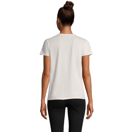 TEE-SHIRT FEMME JERSEY COL ROND AJUSTÉ