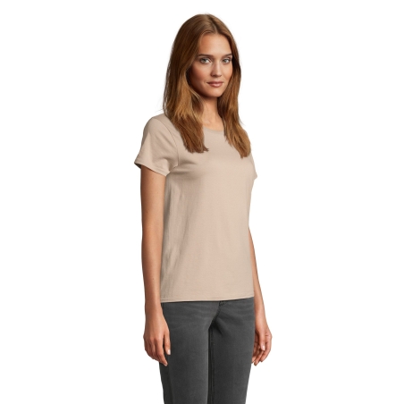 TEE-SHIRT FEMME JERSEY COL ROND AJUSTÉ