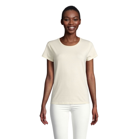 TEE-SHIRT FEMME JERSEY COL ROND AJUSTÉ