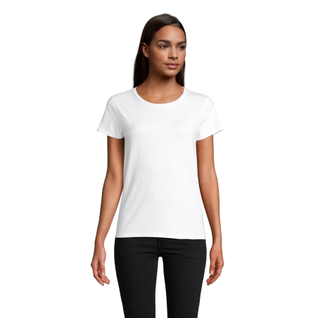 TEE-SHIRT FEMME JERSEY COL ROND AJUSTÉ