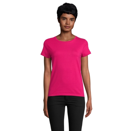 TEE-SHIRT FEMME JERSEY COL ROND AJUSTÉ