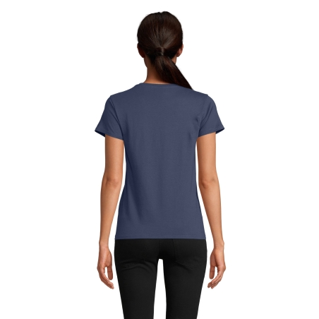 TEE-SHIRT FEMME JERSEY COL ROND AJUSTÉ