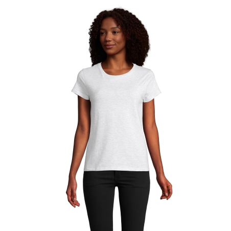 TEE-SHIRT FEMME JERSEY COL ROND AJUSTÉ