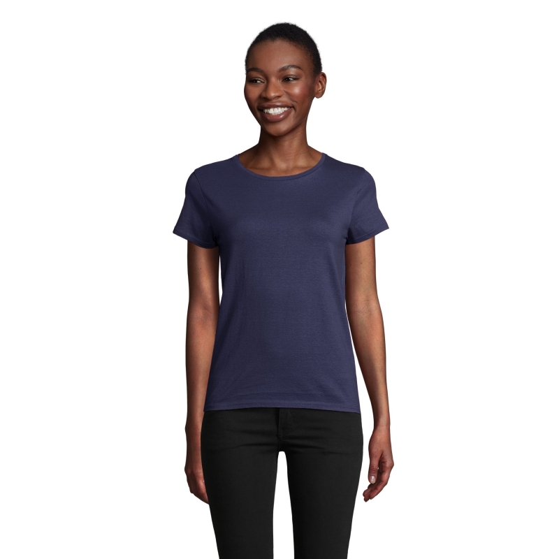 TEE-SHIRT FEMME JERSEY COL ROND AJUSTÉ