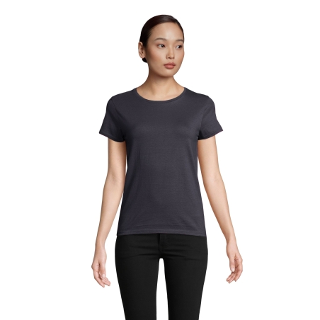 TEE-SHIRT FEMME JERSEY COL ROND AJUSTÉ