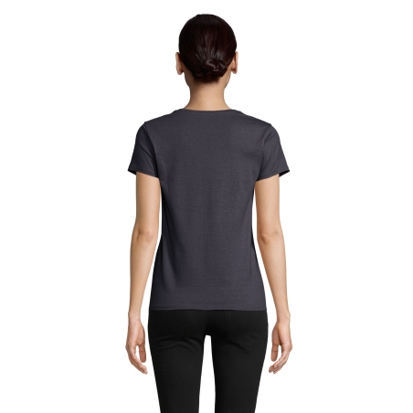 TEE-SHIRT FEMME JERSEY COL ROND AJUSTÉ