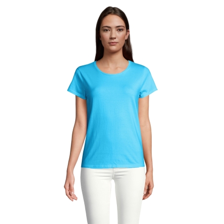 TEE-SHIRT FEMME JERSEY COL ROND AJUSTÉ