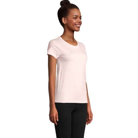 TEE-SHIRT FEMME JERSEY COL ROND AJUSTÉ