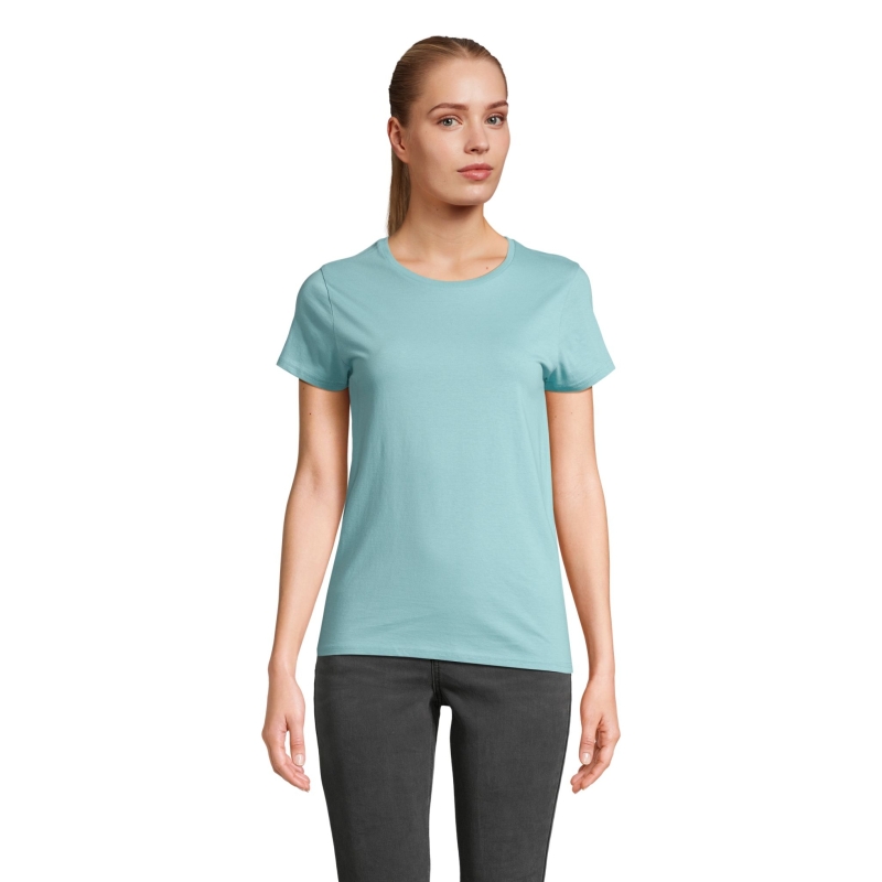 TEE-SHIRT FEMME JERSEY COL ROND AJUSTÉ