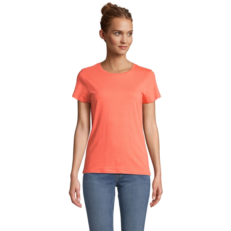 TEE-SHIRT FEMME JERSEY COL ROND AJUSTÉ