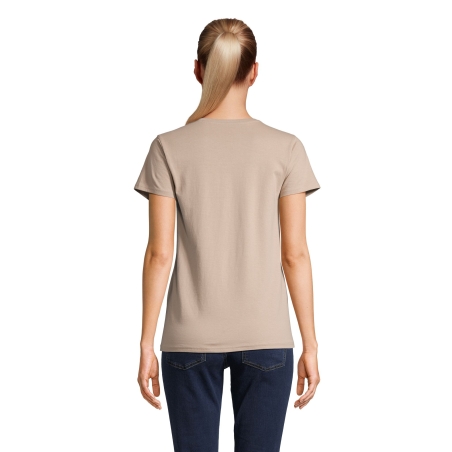 TEE-SHIRT FEMME JERSEY COL ROND AJUSTÉ