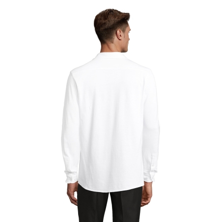 CHEMISE EN COTON PIQUÉ HOMME