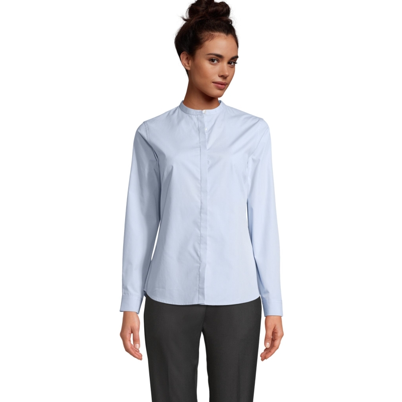 CHEMISE COL MAO FEMME