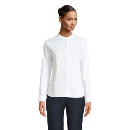 CHEMISE COL MAO FEMME