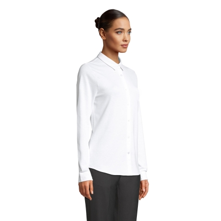 CHEMISE EN COTON PIQUÉ FEMME