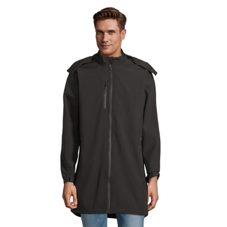 MANTEAU LONG SOFTSHELL HOMME