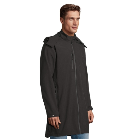 MANTEAU LONG SOFTSHELL HOMME