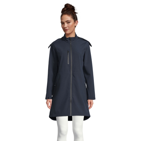 MANTEAU LONG SOFTSHELL FEMME