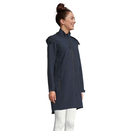 MANTEAU LONG SOFTSHELL FEMME