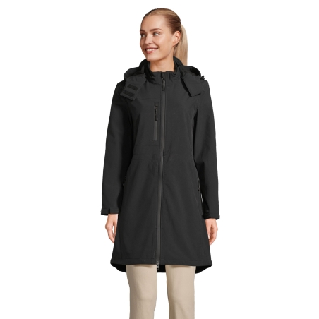 MANTEAU LONG SOFTSHELL FEMME