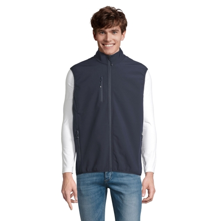 VESTE HOMME ZIPPÉE SOFTSHELL SANS MANCHE