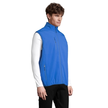 VESTE HOMME ZIPPÉE SOFTSHELL SANS MANCHE