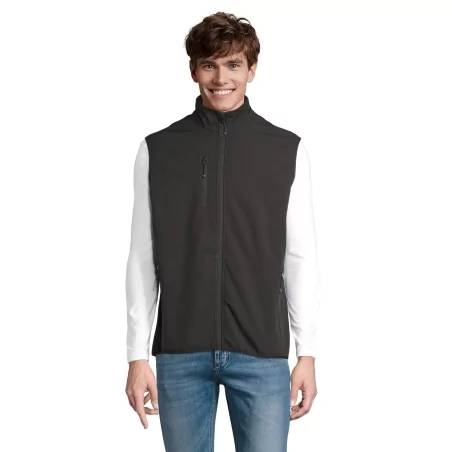 VESTE HOMME ZIPPÉE SOFTSHELL SANS MANCHE