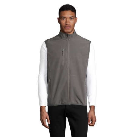 VESTE HOMME ZIPPÉE SOFTSHELL SANS MANCHE