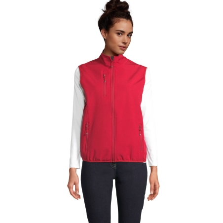 VESTE FEMME ZIPPÉE SOFTSHELL SANS MANCHE