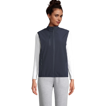 VESTE FEMME ZIPPÉE SOFTSHELL SANS MANCHE