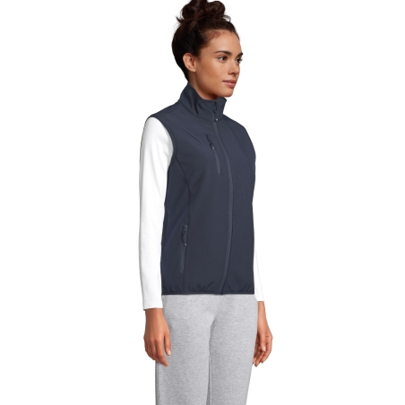 VESTE FEMME ZIPPÉE SOFTSHELL SANS MANCHE