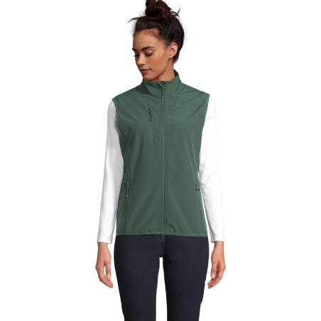 VESTE FEMME ZIPPÉE SOFTSHELL SANS MANCHE